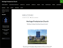 Tablet Screenshot of heritagepresbyterian.org